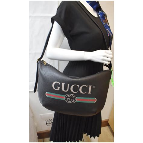 gucci print half moon hobo bag|Designer Hobo Shoulder Bags .